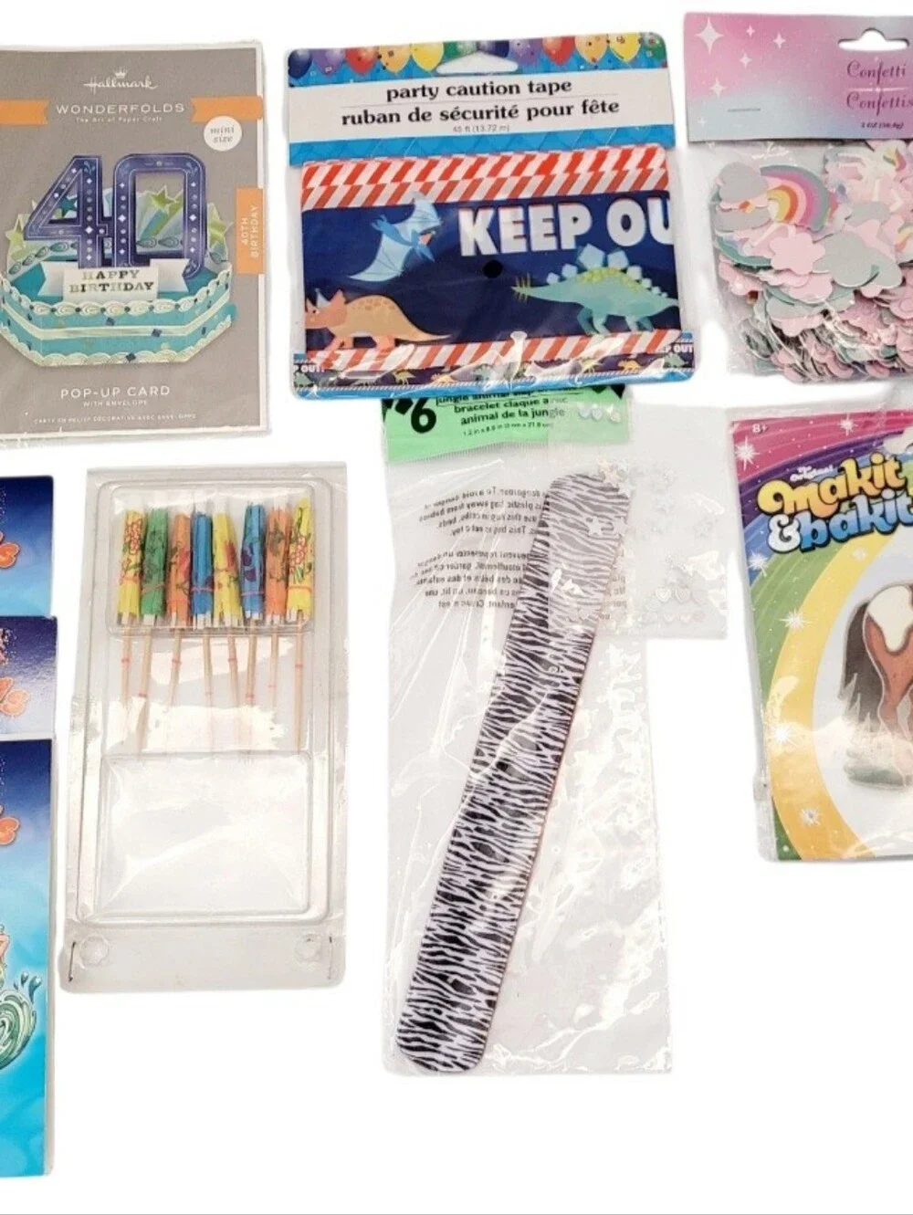 (Lot Of 9)Assorted Party Supplies/Arts & Crafts/Horse Makit Bakit Suncatcher Kit